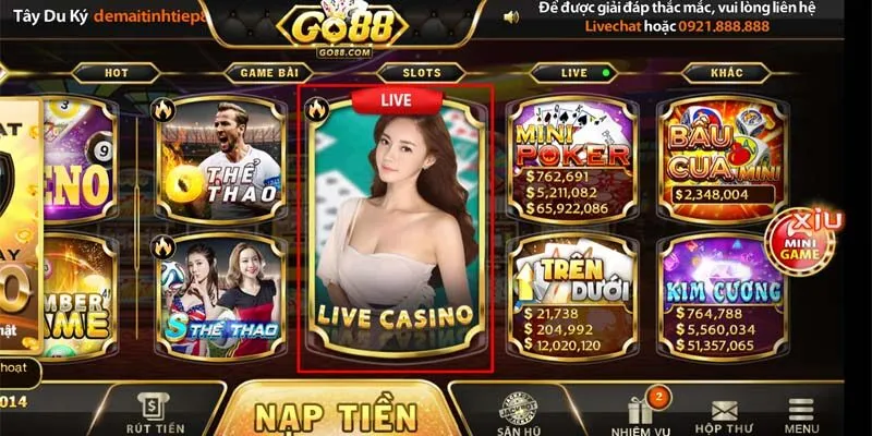 Live Casino Go88 Tựa Game Số 1 Tại Việt Nam