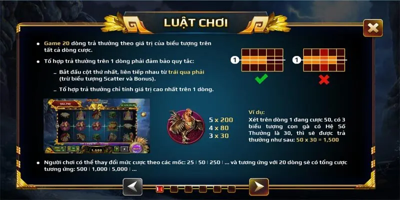 Luật chơi Sơn Tinh Thủy Tinh Go88 mới nhất 2024