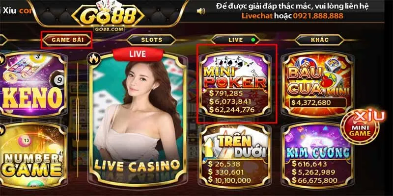 Bật mí Cách Chơi Mini Poker Go88 Bất Bại Húp Tiền Lớn