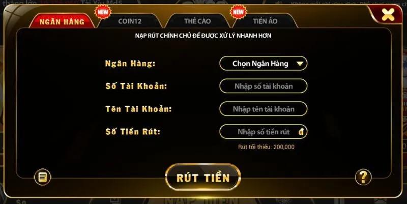 rut tien qua ngan hang